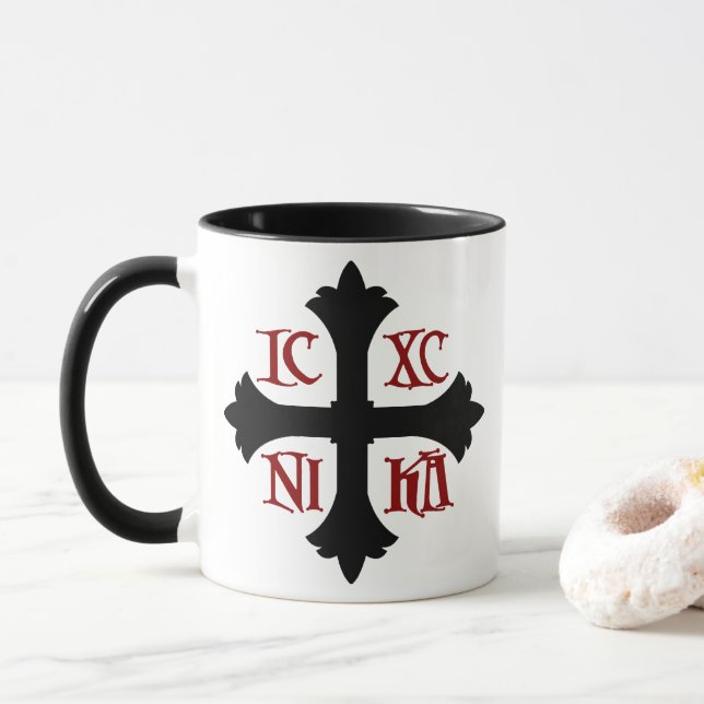 ICXC NIKA CROSS Mug (With Donut)
