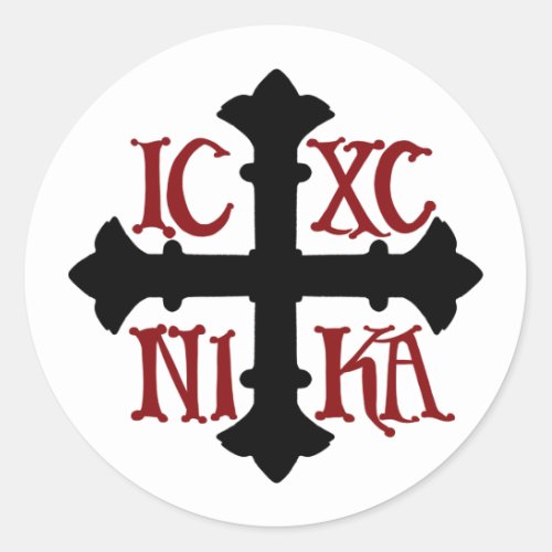 ICXC NIKA Round Sticker Sheet