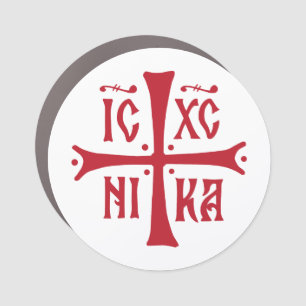 ICXCNIKA cross orthodox religion christianity symb Car Magnet