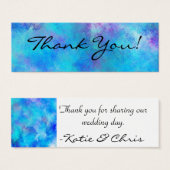 Icy Blue Abstract Design (Front & Back)