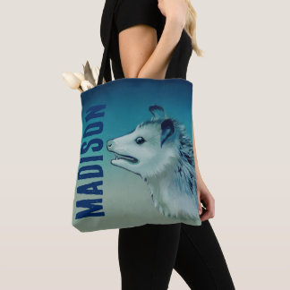 Icy Blue Feralcore Opossum Anxiety Bag