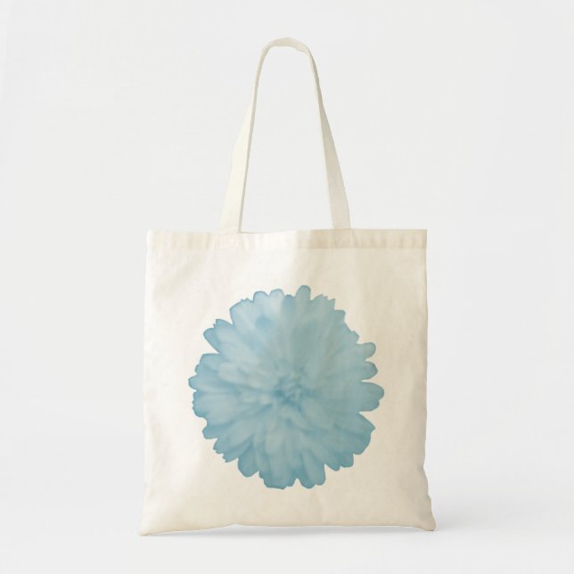 Icy Blue Marigold Tote Bag (Front)