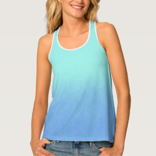 Icy Blue Ombre Tank Top