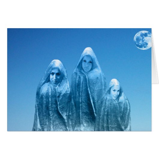 Icy blue sky cards (Front Horizontal)