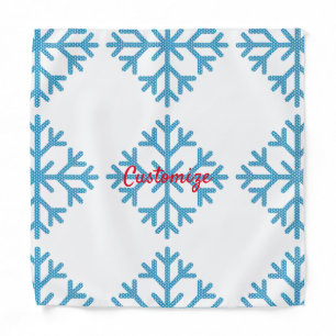 Icy Blue Snowflake Thunder_Cove Bandana