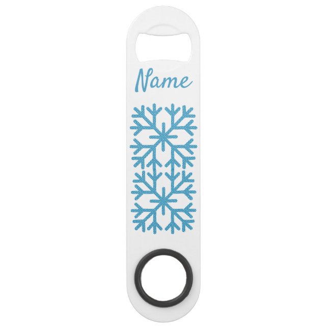 Icy Blue Snowflake Thunder_Cove      Bar Key (Back)