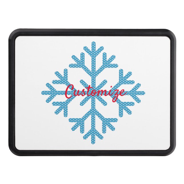 Icy Blue Snowflake Thunder_Cove     Hitch Cover (Front)