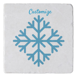 Icy Blue Snowflake Thunder_Cove  Trivet