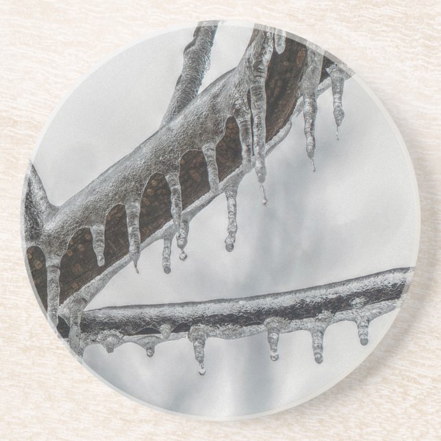 Icy Branch Drink Coaster (Front)