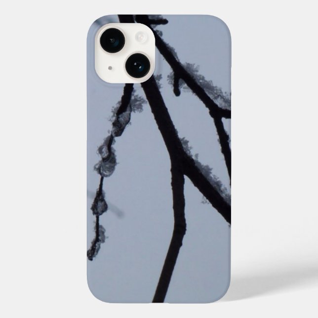 Icy Branches Winter Nature Photography Case-Mate iPhone Case (Back)