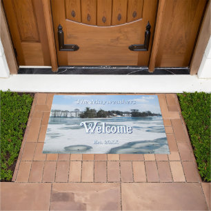 Icy English Lake - Personalized Doormat