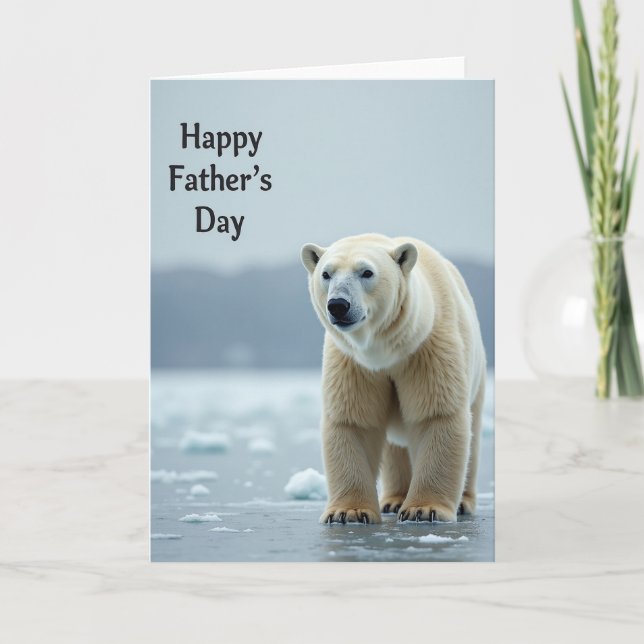 Icy Fathers Day Landscape Card (Front)