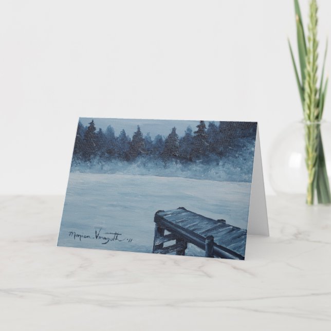 Icy Fog Greeting Card (Front)