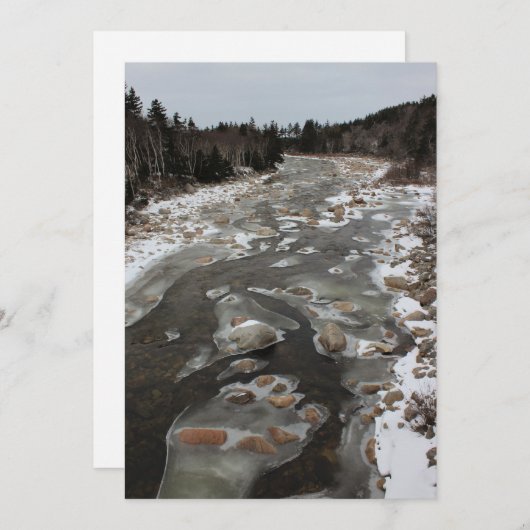 Icy Footprint in the River (Front/Back)