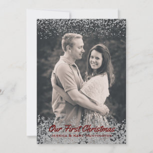 Icy Framed Christmas Photo Card
