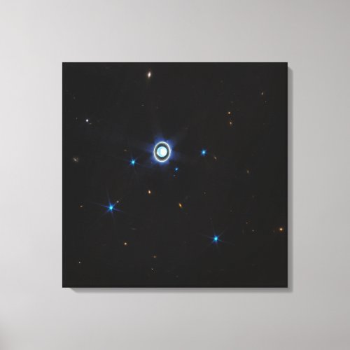 Icy Giant Uranus  Moons  JWST Canvas Print