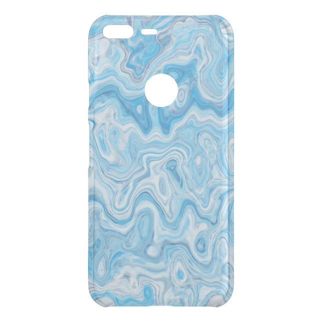 Icy Glacier Blue Marble Texture Abstract Liquid Uncommon Google Pixel XL Case (Back)