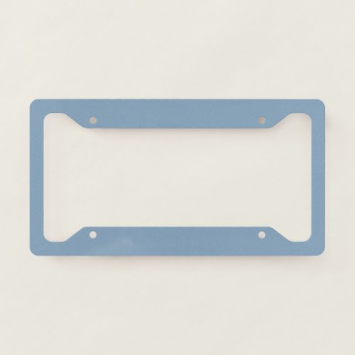 Icy Glacier Lake Blue Gray Neutral Solid Color License Plate Frame