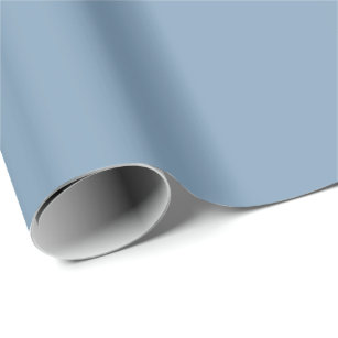 Icy Glacier Lake Blue Gray, Neutral Solid Color Wrapping Paper