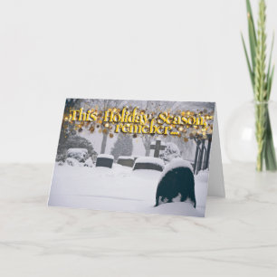 Icy Grip Of the Grave Holiday Card