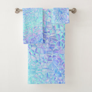 icy iridescence : bath towel set