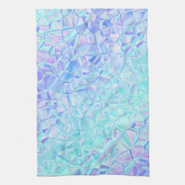 icy iridescence : kitchen towel (Vertical)