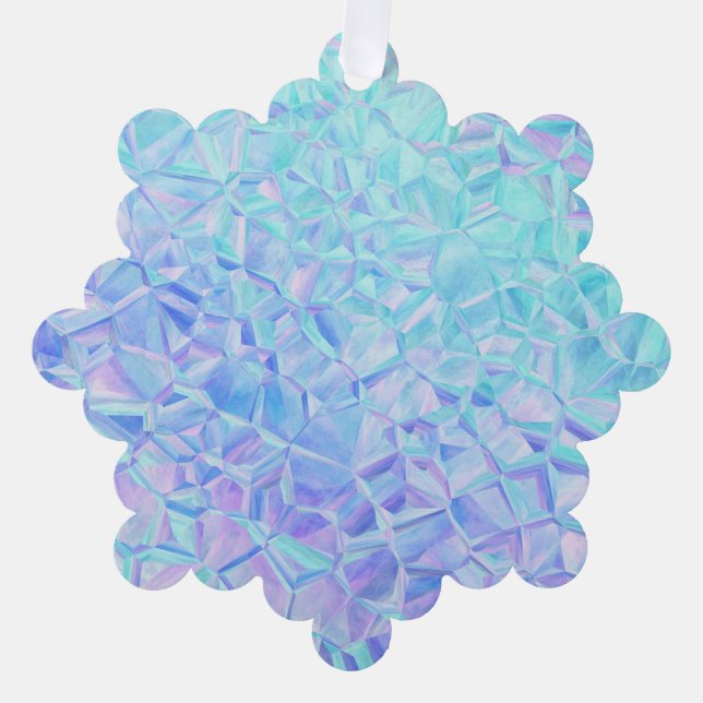 icy iridescence : ornament card (Front)