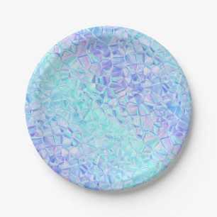 icy iridescence : paper plates