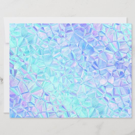 icy iridescence : paper sheet (Front)