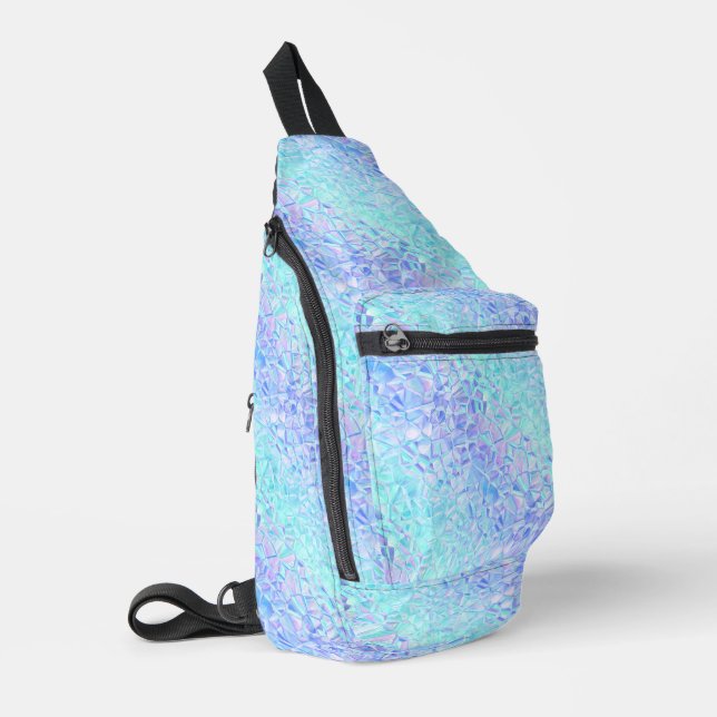 icy iridescence : sling bag (Left Corner)