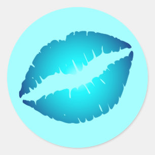 Icy Kiss Classic Round Sticker