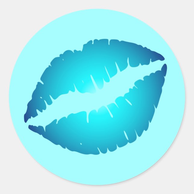 Icy Kiss Classic Round Sticker (Front)