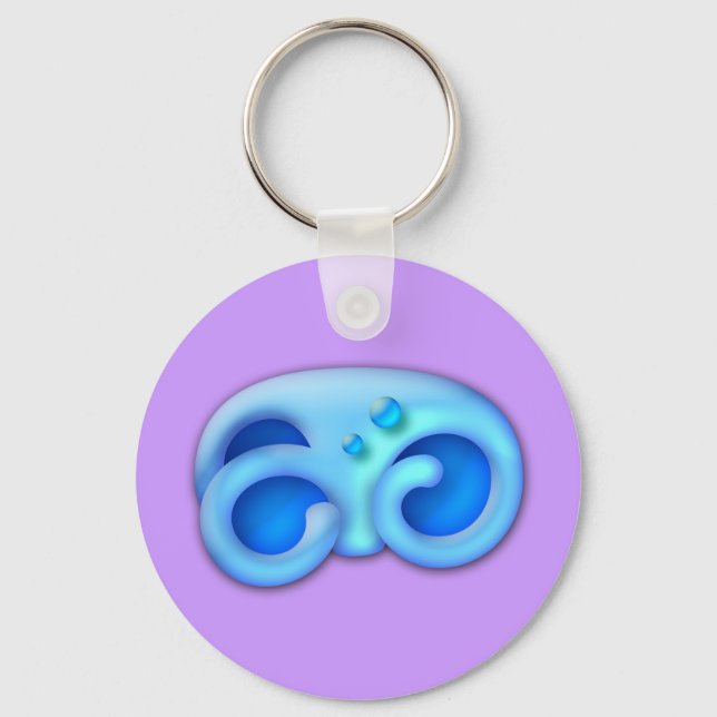 Icy Maya Animal Paw Keychain (Front)