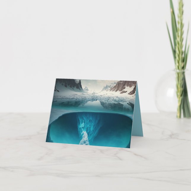 Icy Mountain View Card (Front)