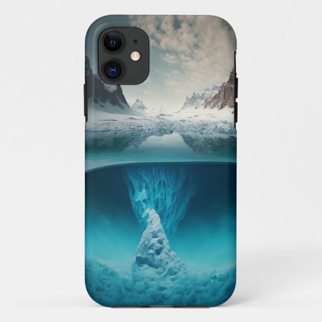 Icy Mountain View Case-Mate iPhone Case (Back)