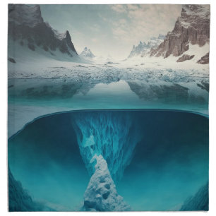 Icy Mountain View Cloth Napkin