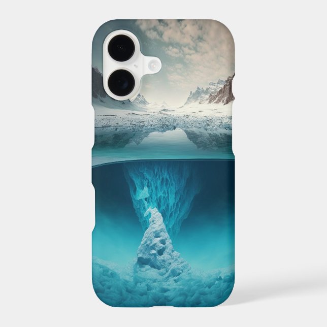 Icy Mountain View Iphone Case (Back)