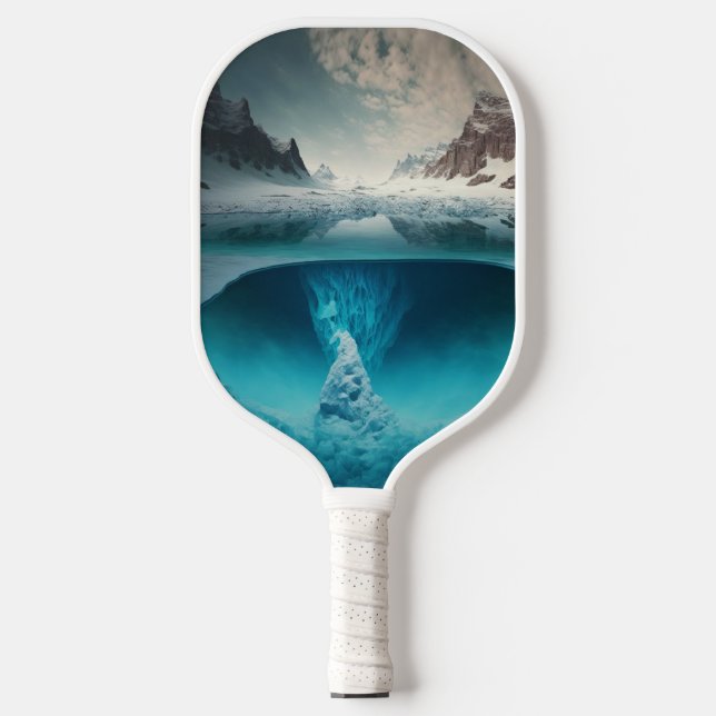 Icy Mountain View Pickleball Paddle (Front)