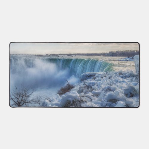 Icy Niagara Falls Photo Desk Mat