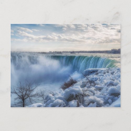 Icy Niagara Falls Postcard