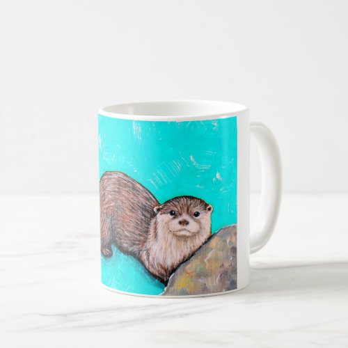 Icy Otter Painting Coffee Mug