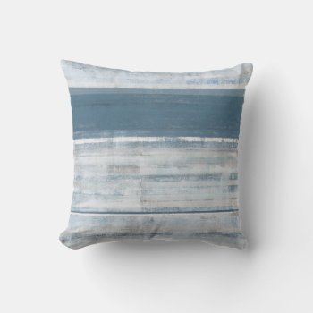 'icy River' Blue Abstract Art Throw Pillow by T30Gallery at Zazzle