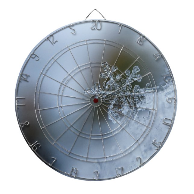 Icy Snowflake Dart Board (Front)