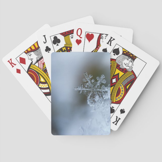 Icy Snowflake Poker Cards (Back)