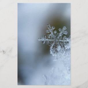 Icy Snowflake Stationery