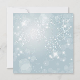 Icy snowflakes Invitation