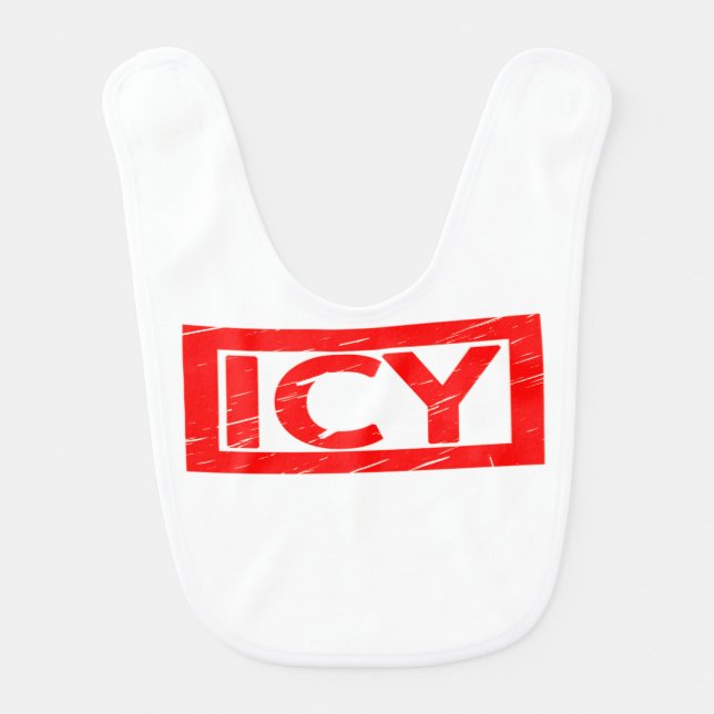 Icy Stamp Baby Bib (Front)
