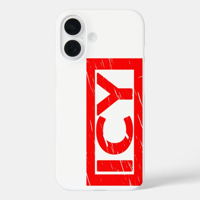 Icy Stamp Case-Mate iPhone Case (Back)