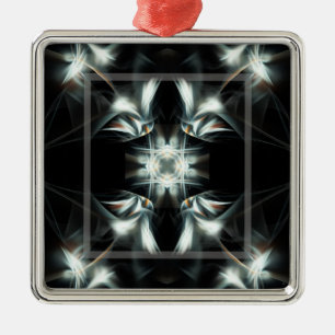Icy Star Metal Ornament