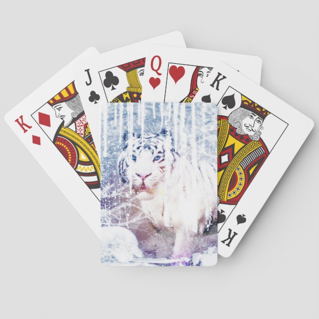 Icy tiger poker cards (Back)